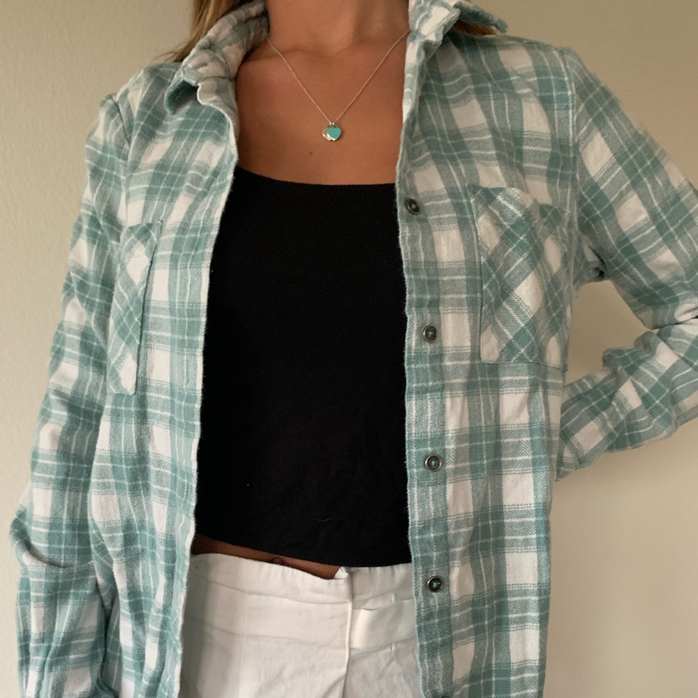 green/white flannel!